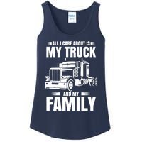 Funny Trucker Gifts Truck Driver Husband Semi Trailer Ladies Essential Tank