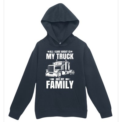 Funny Trucker Gifts Truck Driver Husband Semi Trailer Urban Pullover Hoodie