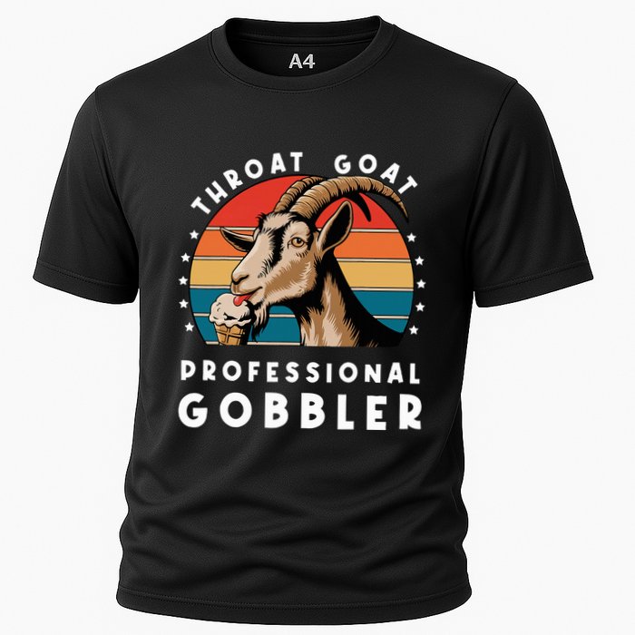 Funny Throat Goat Professional Gobbler Cooling Performance Crew T-Shirt