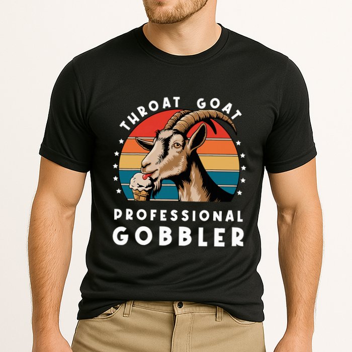 Funny Throat Goat Professional Gobbler Cooling Performance Crew T-Shirt
