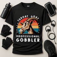 Funny Throat Goat Professional Gobbler Cooling Performance Crew T-Shirt