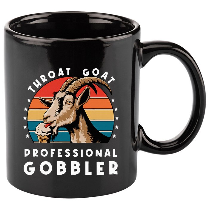 Funny Throat Goat Professional Gobbler 11oz C Handle Ceramic Mug