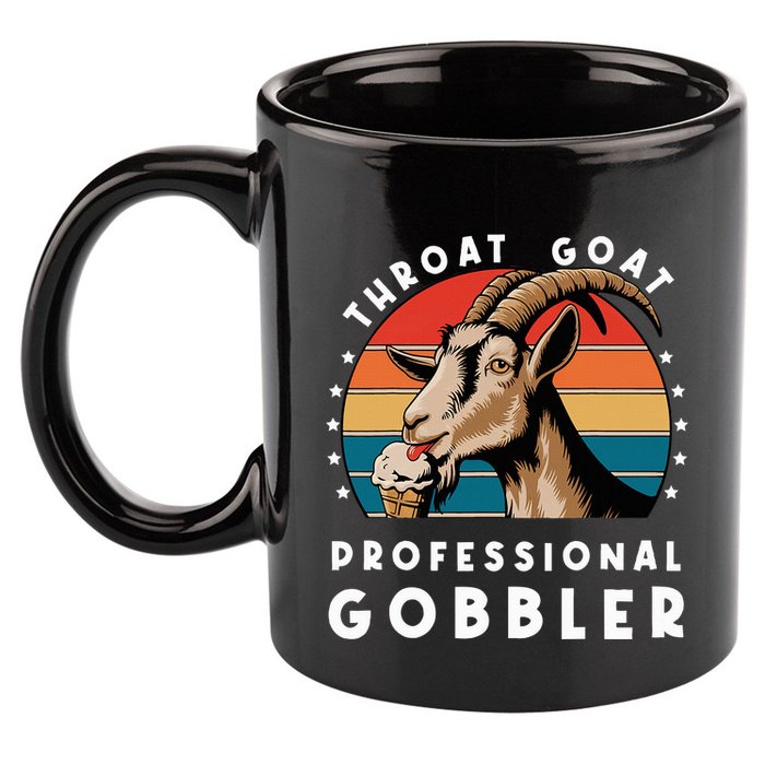 Funny Throat Goat Professional Gobbler 11oz C Handle Ceramic Mug