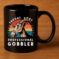 Funny Throat Goat Professional Gobbler 11oz C Handle Ceramic Mug