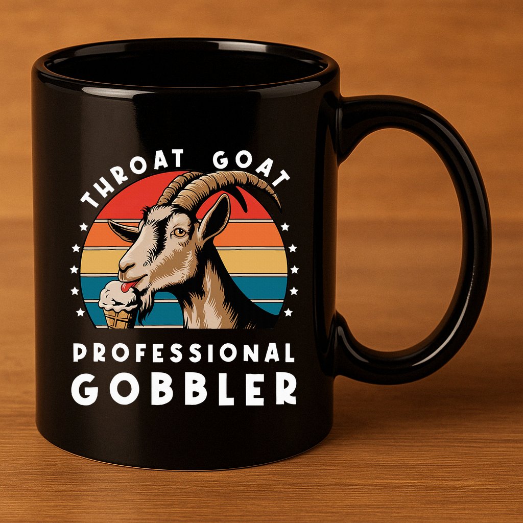 Funny Throat Goat Professional Gobbler 11oz C Handle Ceramic Mug