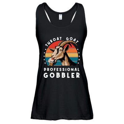 Funny Throat Goat Professional Gobbler Ladies Essential Flowy Tank