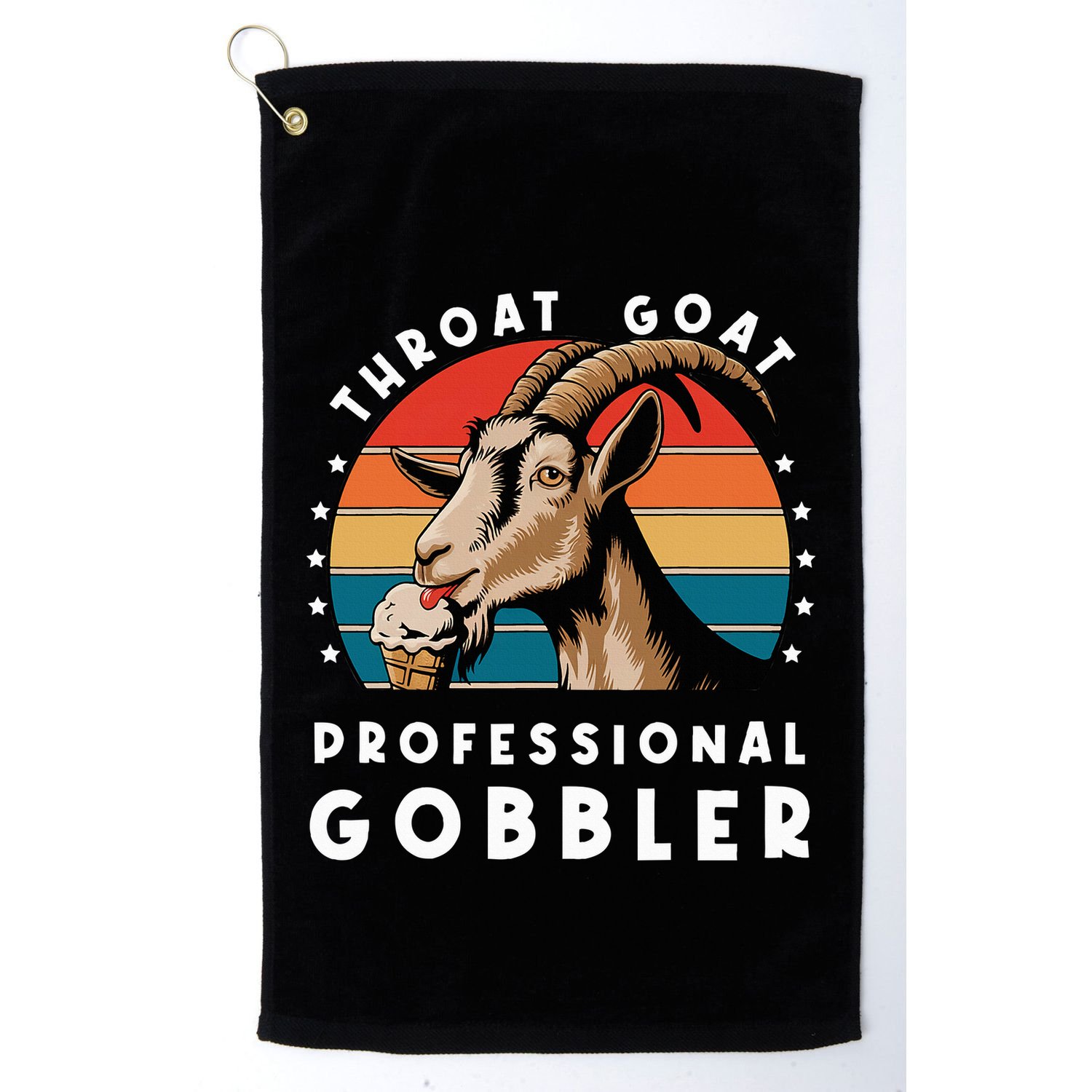 Funny Throat Goat Professional Gobbler Golf Towel