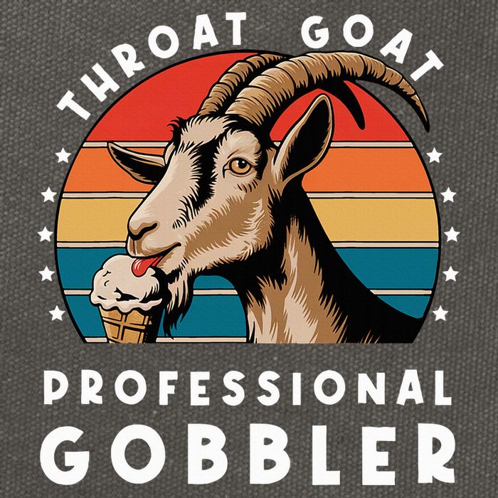 Funny Throat Goat Professional Gobbler Cotton Canvas Backpack