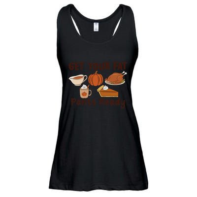 Funny Thanksgiving Get Your Fat Pants Ready Ladies Essential Flowy Tank