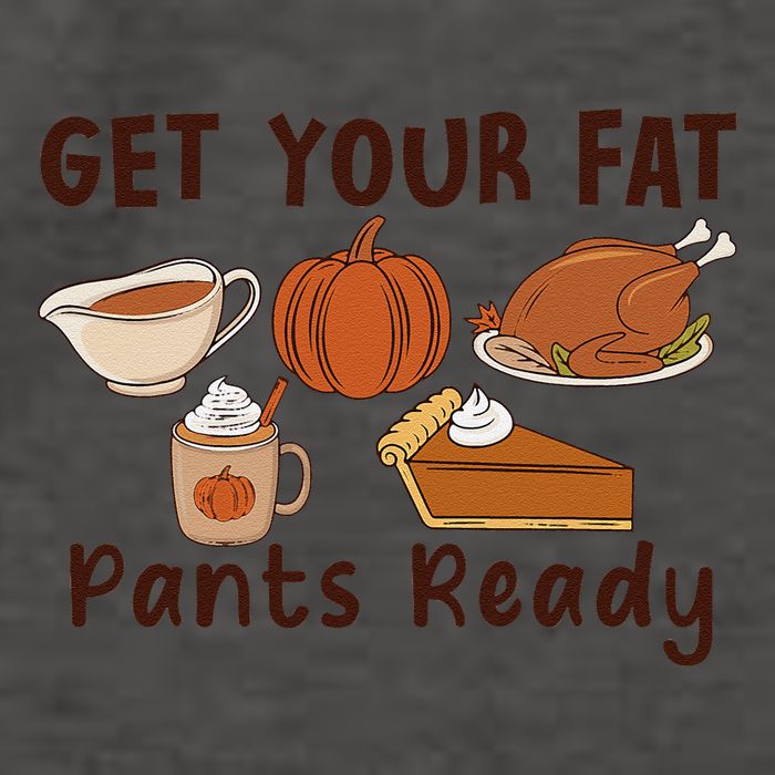 Funny Thanksgiving Get Your Fat Pants Ready Vector Backpack