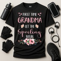 First Time Grandma Let The Spoiling Begin for  Performance Shirt