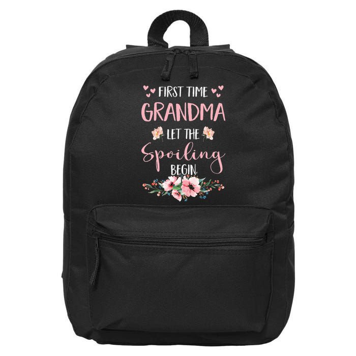 First Time Grandma Let The Spoiling Begin for  16 in Basic Backpack