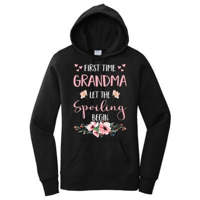 First Time Grandma Let The Spoiling Begin for  Women's Pullover Hoodie