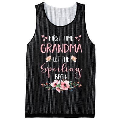 First Time Grandma Let The Spoiling Begin for  Mesh Reversible Basketball Jersey Tank