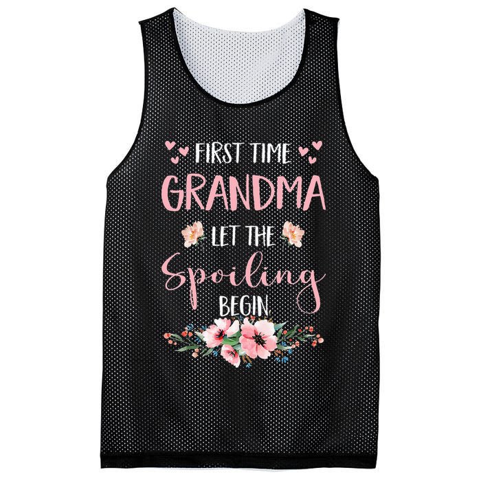 First Time Grandma Let The Spoiling Begin for  Mesh Reversible Basketball Jersey Tank