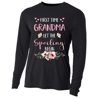 First Time Grandma Let The Spoiling Begin for  Cooling Performance Long Sleeve Crew