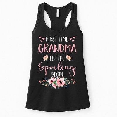 First Time Grandma Let The Spoiling Begin for  Womens Tank Top