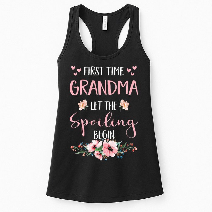 First Time Grandma Let The Spoiling Begin for  Womens Tank Top