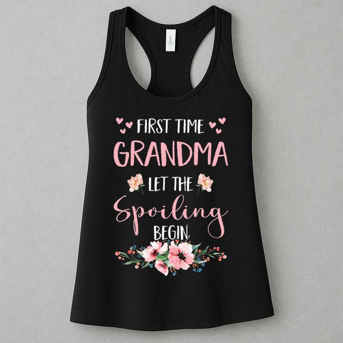 First Time Grandma Let The Spoiling Begin for  Womens Tank Top