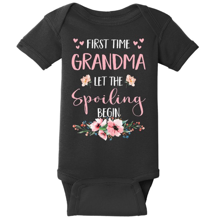First Time Grandma Let The Spoiling Begin for  Baby Bodysuit