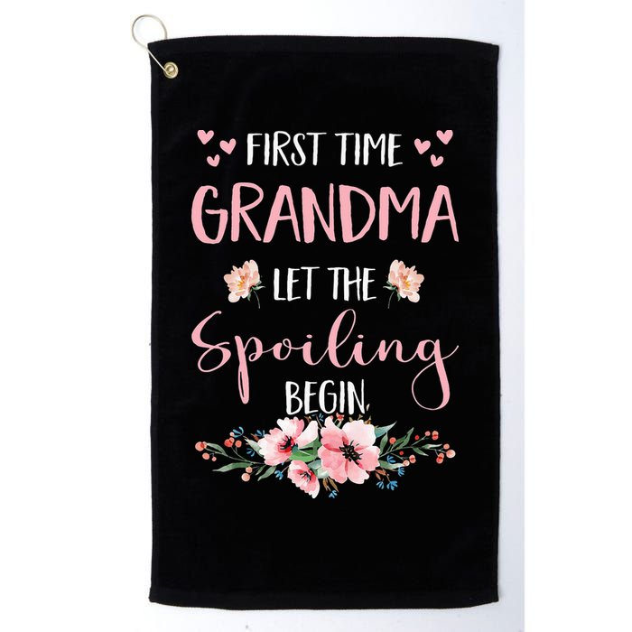 First Time Grandma Let The Spoiling Begin for  Golf Towel