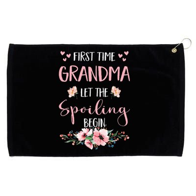 First Time Grandma Let The Spoiling Begin for  Grommeted Golf Towel