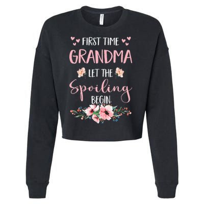 First Time Grandma Let The Spoiling Begin for  Cropped Pullover Crew