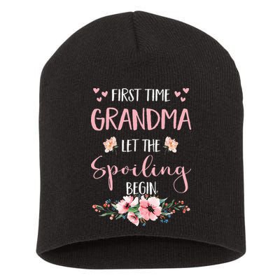 First Time Grandma Let The Spoiling Begin for  Short Acrylic Beanie