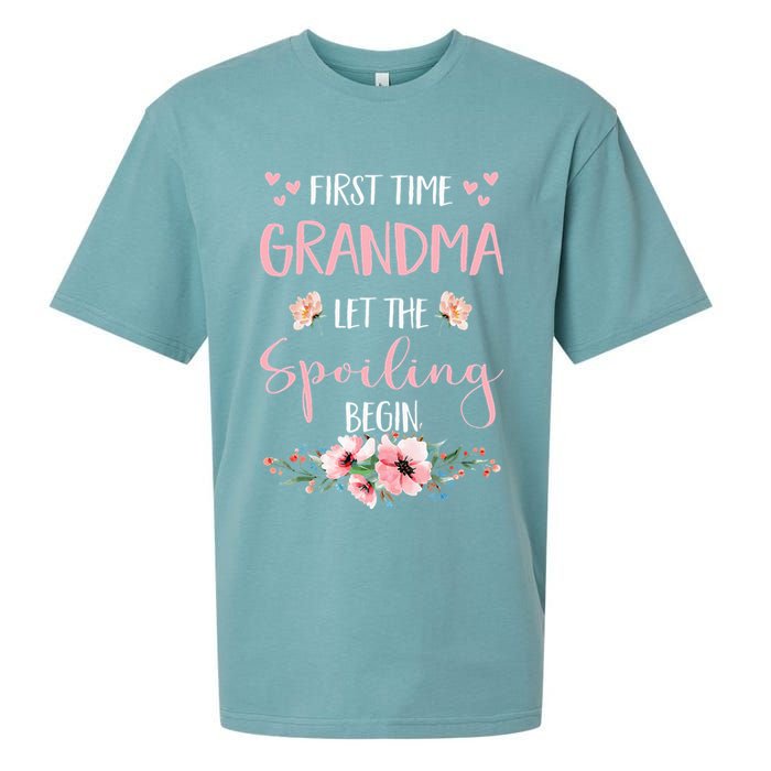 First Time Grandma Let The Spoiling Begin for  Sueded Cloud Jersey T-Shirt