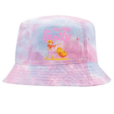 Funny Thanksgiving Get In My Belly Tie-Dyed Bucket Hat