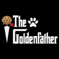 Funny The Goldenfather Golden Retriever Dog Father Flexfit Unipanel Trucker Cap