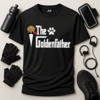 Funny The Goldenfather Golden Retriever Dog Father Cooling Performance Crew T-Shirt