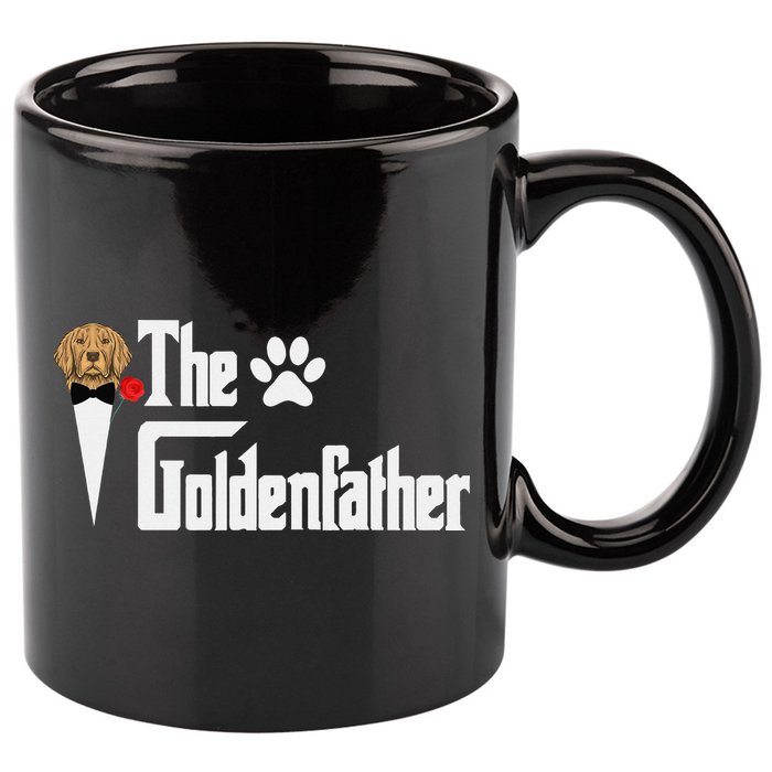 Funny The Goldenfather Golden Retriever Dog Father 11oz C Handle Ceramic Mug
