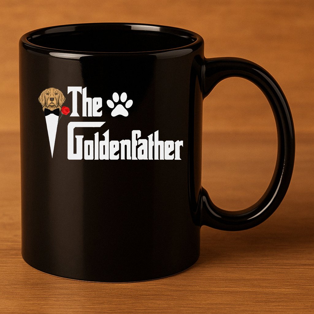 Funny The Goldenfather Golden Retriever Dog Father 11oz C Handle Ceramic Mug