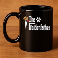 Funny The Goldenfather Golden Retriever Dog Father 11oz C Handle Ceramic Mug