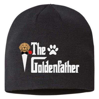 Funny The Goldenfather Golden Retriever Dog Father Sustainable Beanie