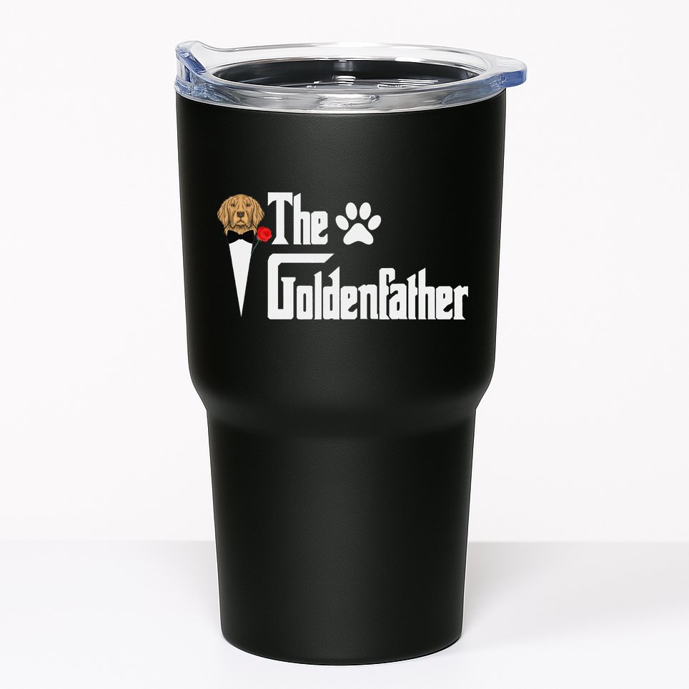 Funny The Goldenfather Golden Retriever Dog Father Tumbler