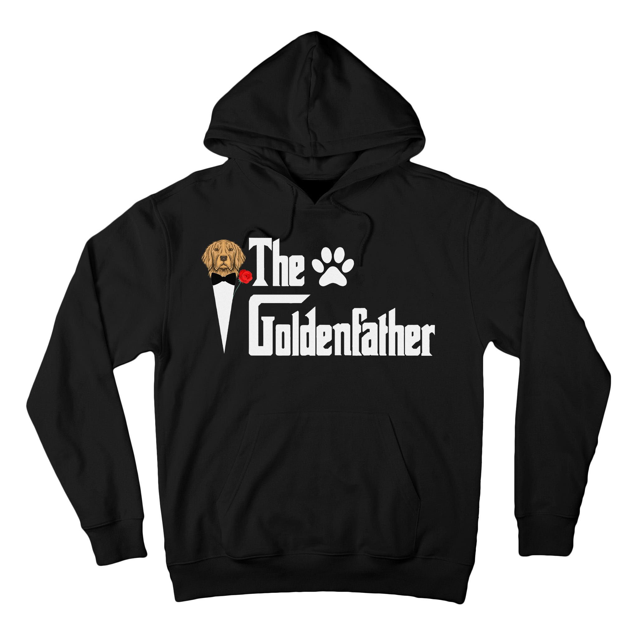 Funny The Goldenfather Golden Retriever Dog Father Tall Hoodie