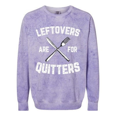 Funny Thanksgiving Gifts Leftovers? No Way! Colorblast Crewneck Sweatshirt