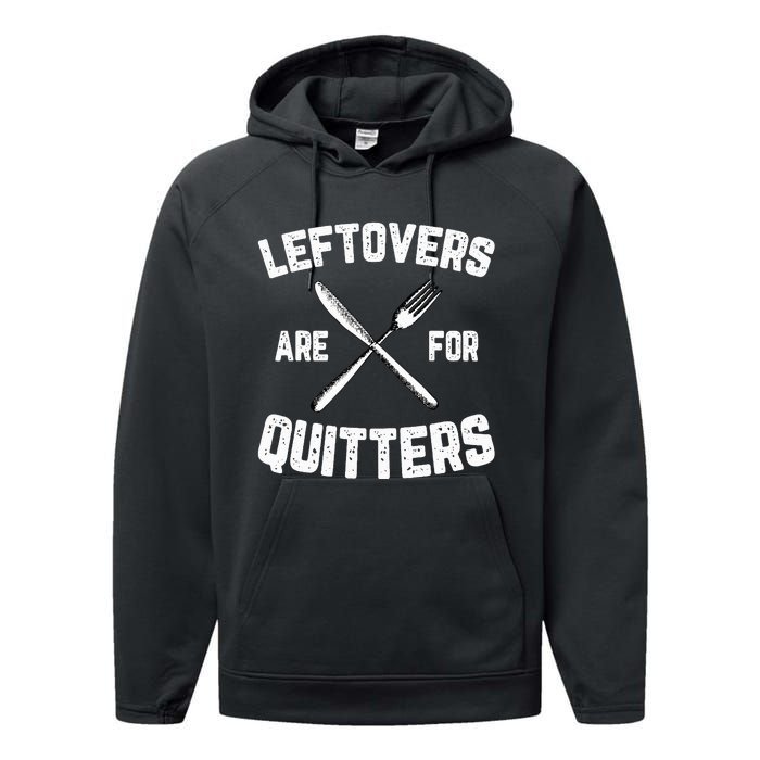 Funny Thanksgiving Gifts Leftovers? No Way! Performance Fleece Hoodie