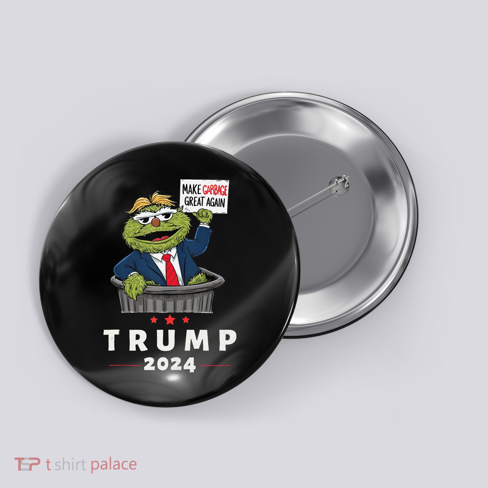 Funny Trump Garbage Vote 2024 Election Button