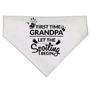 First Time Grandpa Let The Spoiling Begin USA-Made Doggie Bandana