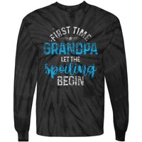 First Time Grandpa Let The Spoiling Tie-Dye Long Sleeve Shirt