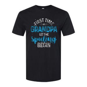 First Time Grandpa Let The Spoiling Softstyle CVC T-Shirt