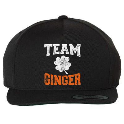 Funny Team Ginger With Shamrock For St Patricks Day Wool Snapback Cap