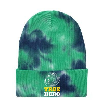 Firefighter True Hero Fire Departt Firefighters Fire Gift Tie Dye 12in Knit Beanie