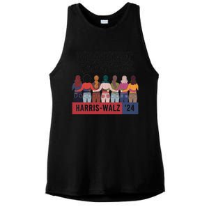 Forward Together: Harriswalz  Vision Ll Cute Gift Ladies PosiCharge Tri-Blend Wicking Tank