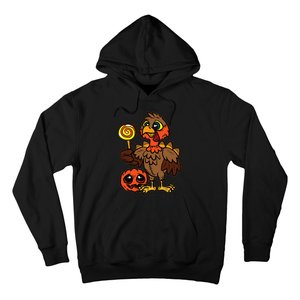 Festive Turkey Harvest Celebrate Autumn with Trick or Treat Hoodie