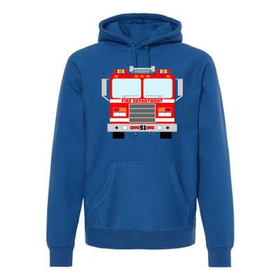 FIRE TRUCK HALLOWEEN COSTUME PRETEND IM A FIRE TRUCK Premium Hoodie