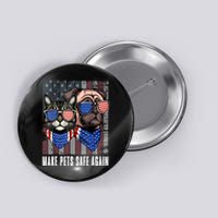 Funny Trump Harris Debate Eating The Dogs Cat Make Pets Safe Again Gift Button